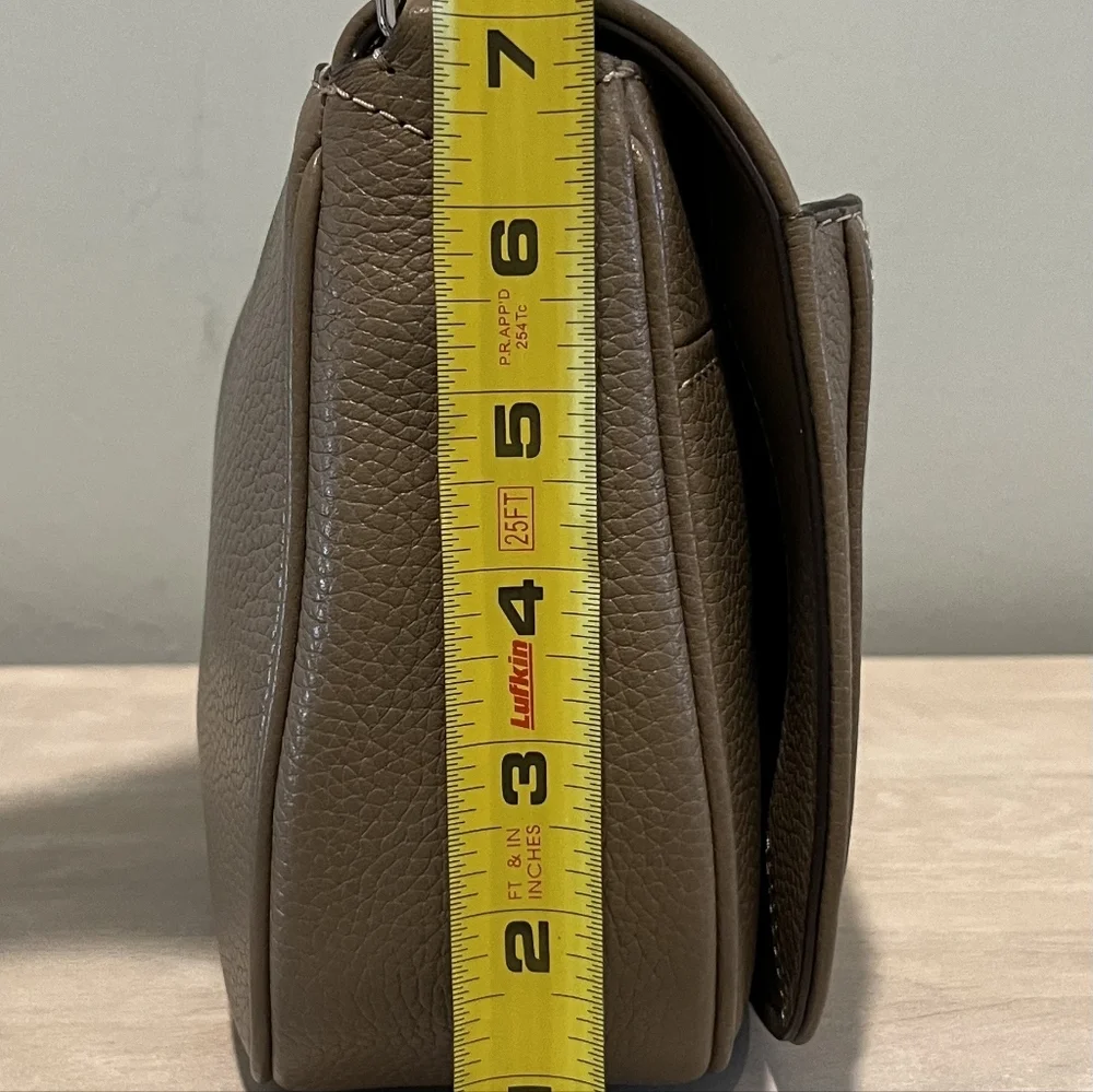 Marc Jacobs Empire City Mini Shoulder Bag in French Grey Leather NWT